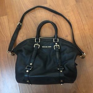 Michael Kors Black Leather Satchel